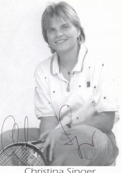 Christina Singer  Tennis  Autogrammkarte original signiert 