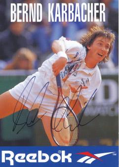 Bernd Karbacher  Tennis  Autogrammkarte original signiert 