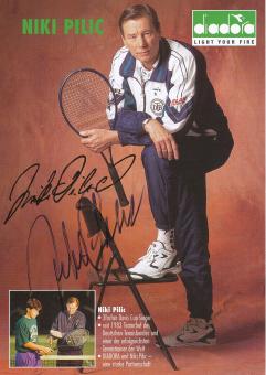 Niki Pilic  Kroatien  Tennis  Autogrammkarte original signiert 