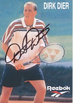 Dirk Dier  Tennis  Autogrammkarte original signiert 