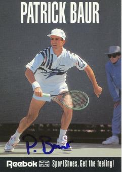 Patrick Baur  Tennis  Autogrammkarte original signiert 