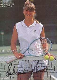 Sabine Auer  Tennis  Autogrammkarte original signiert 