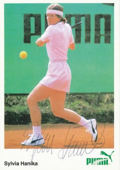 Sylvia Hanika  Tennis  Autogrammkarte original signiert 