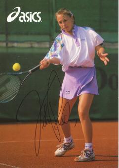 Heike Rusch  Tennis  Autogrammkarte original signiert 