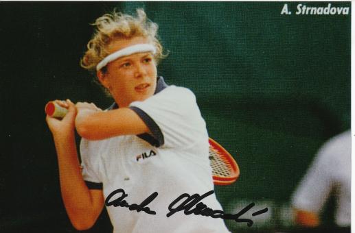 Andrea Strnadova  Tschechien  Tennis  Foto original signiert 