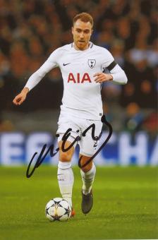 Christian Eriksen  Tottenham Hotspur  Fußball Foto original signiert  337185 
