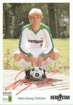 Hans Georg Drehsen  1984/85  Borussia Mönchengladbach Fußball Autogrammkarte original signiert 