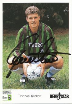 Michael Klinkert  1990/91  Borussia Mönchengladbach Fußball Autogrammkarte original signiert 