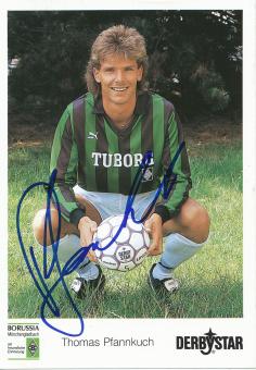 Thomas Pfannkuch  1990/91  Borussia Mönchengladbach Fußball Autogrammkarte original signiert 