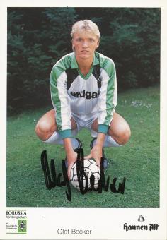 Olaf Becker  1989/90  Borussia Mönchengladbach Fußball Autogrammkarte original signiert 