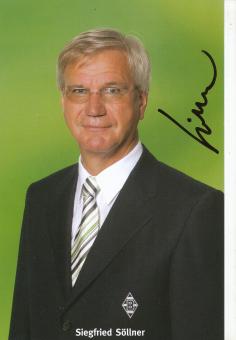 Siegfried Söllner  Borussia Mönchengladbach Fußball Autogrammkarte original signiert 