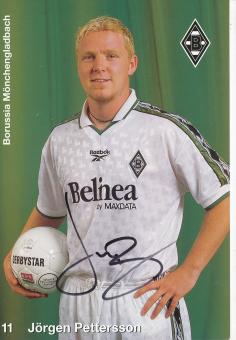 Jörgen Pettersson  1998/99  Borussia Mönchengladbach Fußball Autogrammkarte original signiert 