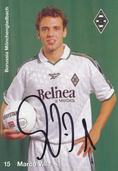 Marco Villa  1998/99  Borussia Mönchengladbach Fußball Autogrammkarte original signiert 