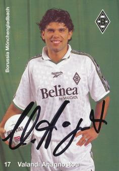 Valandi Anagnostou  1998/99  Borussia Mönchengladbach Fußball Autogrammkarte original signiert 