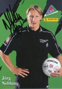 Jörg Neblung  1997/98  Borussia Mönchengladbach Fußball Autogrammkarte original signiert 
