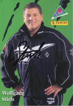 Wolfgang Stiels  1997/98  Borussia Mönchengladbach Fußball Autogrammkarte original signiert 