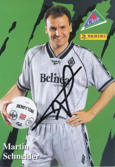 Martin Schneider 1997/98  Borussia Mönchengladbach Fußball Autogrammkarte original signiert 