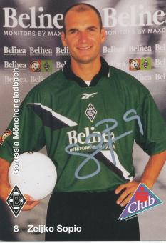 Zeljko Sopic  1999/2000  Borussia Mönchengladbach Fußball Autogrammkarte original signiert 
