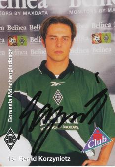 Bernd Korzynietz   1999/2000  Borussia Mönchengladbach Fußball Autogrammkarte original signiert 