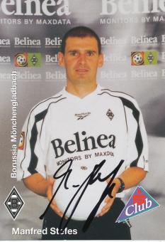 Manfred Stefes   1999/2000  Borussia Mönchengladbach Fußball Autogrammkarte original signiert 