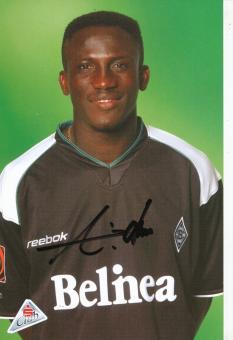 Lawrence Aidoo  2001/2002  Borussia Mönchengladbach Fußball Autogrammkarte original signiert 