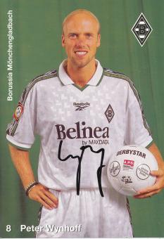 Peter Wynhoff  1998/99  Borussia Mönchengladbach Fußball Autogrammkarte original signiert 