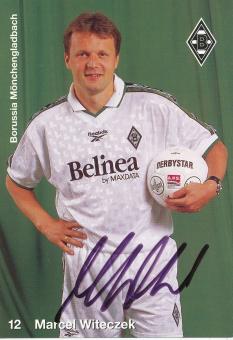 Marcel Witeczek  1998/99  Borussia Mönchengladbach Fußball Autogrammkarte original signiert 
