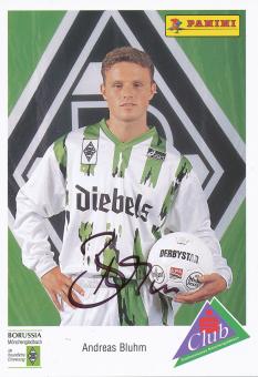 Andreas Bluhm  1994/95  Borussia Mönchengladbach Fußball Autogrammkarte original signiert 
