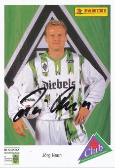 Jörg Neun  1994/95  Borussia Mönchengladbach Fußball Autogrammkarte original signiert 