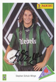 Stephan Schulz Winge 1995/96  Borussia Mönchengladbach Fußball Autogrammkarte original signiert 