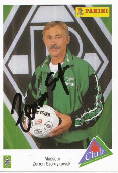Zenon Szordykowski  1995/96  Borussia Mönchengladbach Fußball Autogrammkarte original signiert 