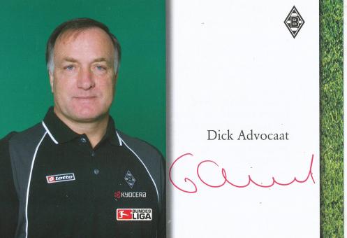 Dick Advocaat  2004/2005  Borussia Mönchengladbach Fußball Autogrammkarte original signiert 