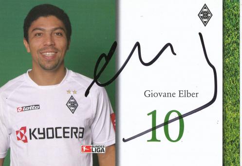 Giovane Elber  2004/2005  Borussia Mönchengladbach Fußball Autogrammkarte original signiert 