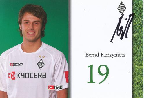 Bernd Korzynietz  2004/2005  Borussia Mönchengladbach Fußball Autogrammkarte original signiert 