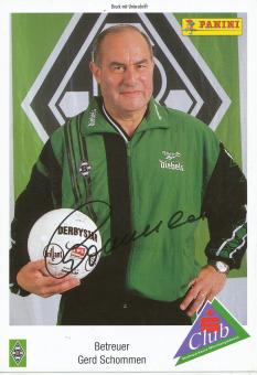 Gerd Schommen  Borussia Mönchengladbach Fußball Autogrammkarte Druck signiert 