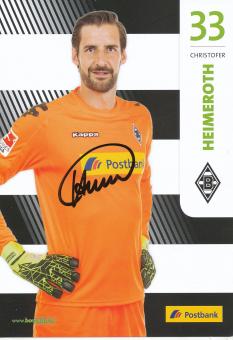 Christofer Heimeroth  2016/2017  Borussia Mönchengladbach Fußball Autogrammkarte original signiert 