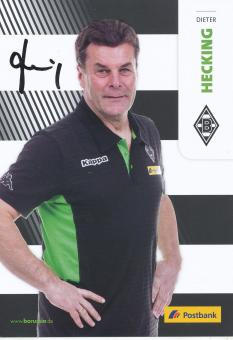 Dieter Hecking  2016/2017  Borussia Mönchengladbach Fußball Autogrammkarte original signiert 