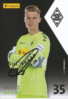 Moritz Nicolas  2017/2018  Borussia Mönchengladbach Fußball Autogrammkarte original signiert 