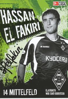 Hassan El Fakiri  2005/2006  Borussia Mönchengladbach Fußball Autogrammkarte original signiert 