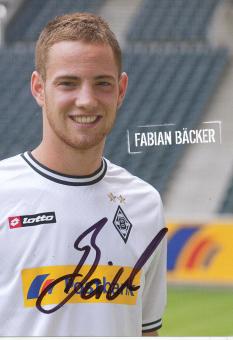 Fabian Bäcker   2010/2011  Borussia Mönchengladbach Fußball Autogrammkarte original signiert 