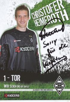 Christofer Heimeroth  2007/2008  Borussia Mönchengladbach Fußball Autogrammkarte original signiert 