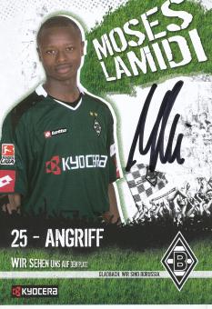 Moses Lamidi  2007/2008  Borussia Mönchengladbach Fußball Autogrammkarte original signiert 