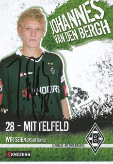 Johannes van den Bergh  2007/2008  Borussia Mönchengladbach Fußball Autogrammkarte original signiert 