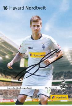 Havard Nordtveit  2012/2013  Borussia Mönchengladbach Fußball Autogrammkarte original signiert 