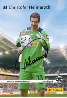 Christofer Heimeroth  2012/2013  Borussia Mönchengladbach Fußball Autogrammkarte original signiert 