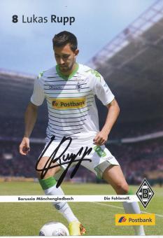 Lukas Rupp  2013/2014  Borussia Mönchengladbach Fußball Autogrammkarte original signiert 