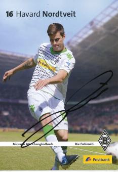 Havard Nordtveit  2013/2014  Borussia Mönchengladbach Fußball Autogrammkarte original signiert 