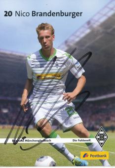 Nico Brandenburger  2013/2014  Borussia Mönchengladbach Fußball Autogrammkarte original signiert 