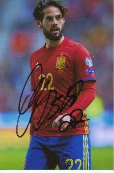 Isco Spanien  Fußball Autogramm Foto original signiert 