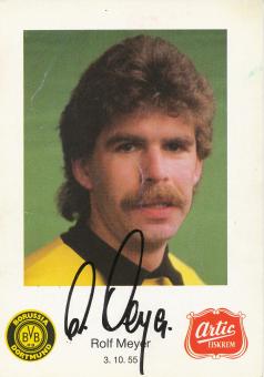 Rolf Meyer  Borussia Dortmund Fußball Autogrammkarte original signiert 